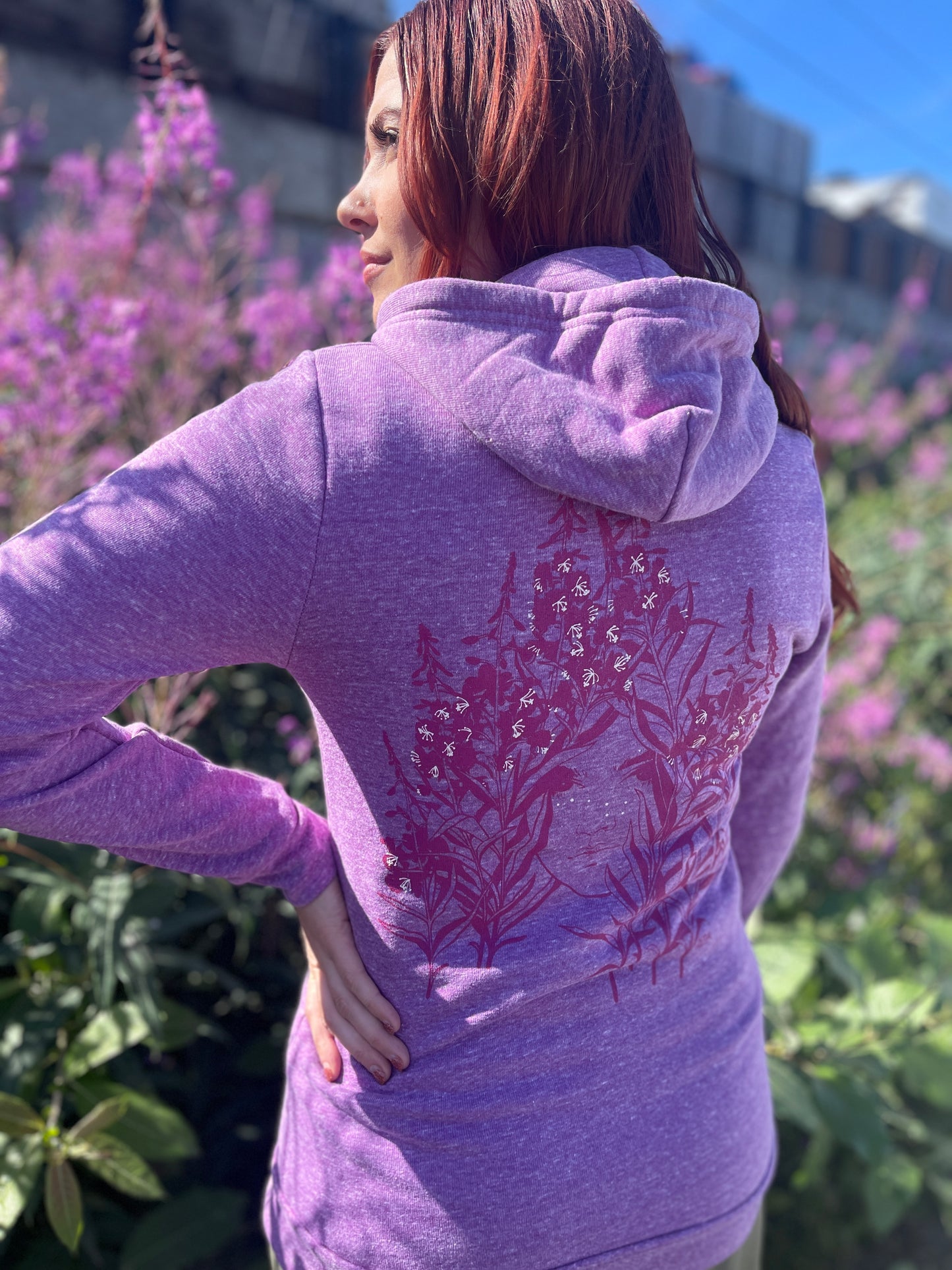 Hoodie - Full Zip-Up - Fireweed Goddess Logo (Women’s )